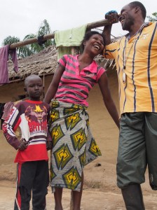 Abraham, patient on the mend, and his happy mom