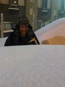 m in snow