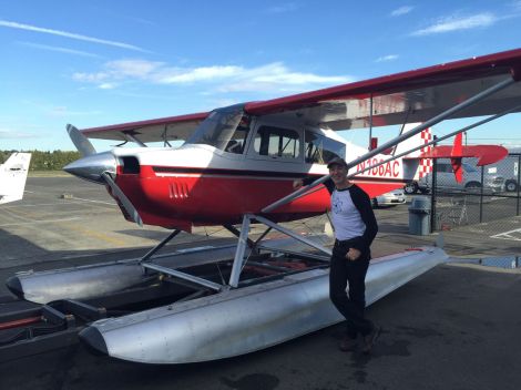 Happy, newly-minted seaplane pilot.